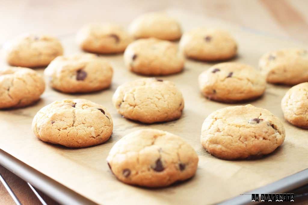 Galletas de mantequilla de cacahuete y chocolate