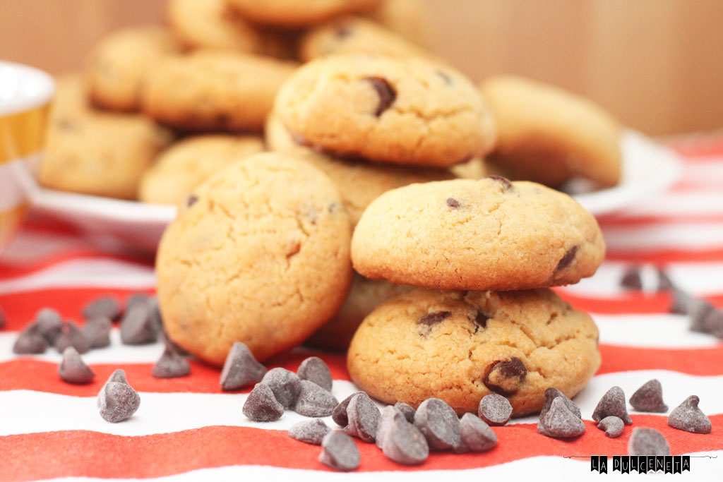 Galletas de mantequilla de cacahuete y chocolate