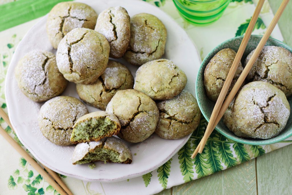 galletas de té matcha galletas de té matcha