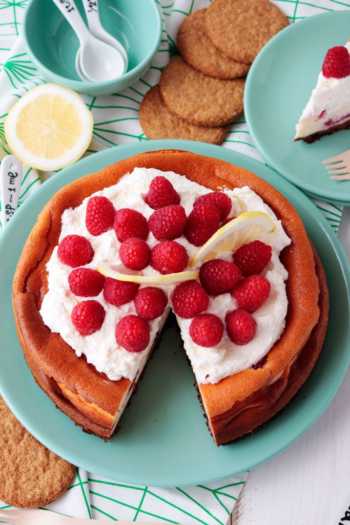 Tarta de queso mascarpone y frambuesas Tarta de queso mascarpone y frambuesas